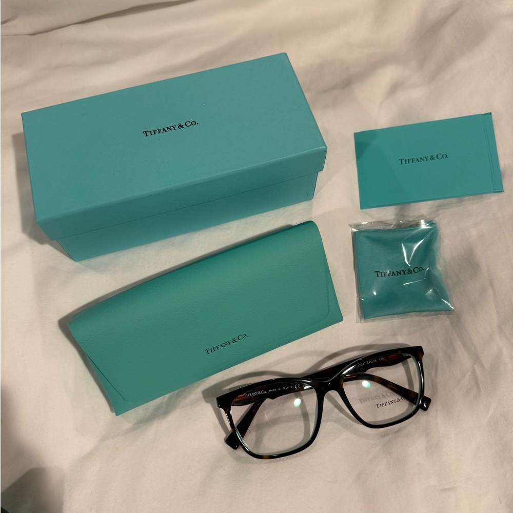 Tiffany & Co. Brown tortoise Glasses.